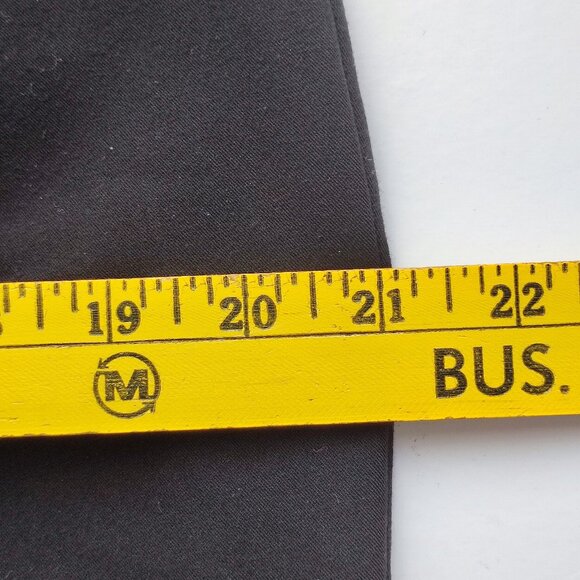 Worthington dress pants women's size 12 black curvy fit wide leg open - Picture 13 of 16